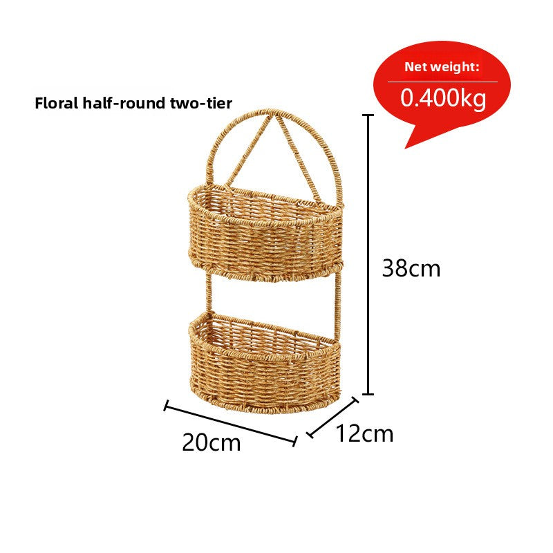 Wall Mount Storage Organizer Basket