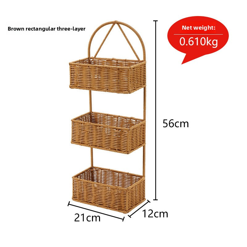 Wall Mount Storage Organizer Basket
