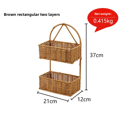 Wall Mount Storage Organizer Basket