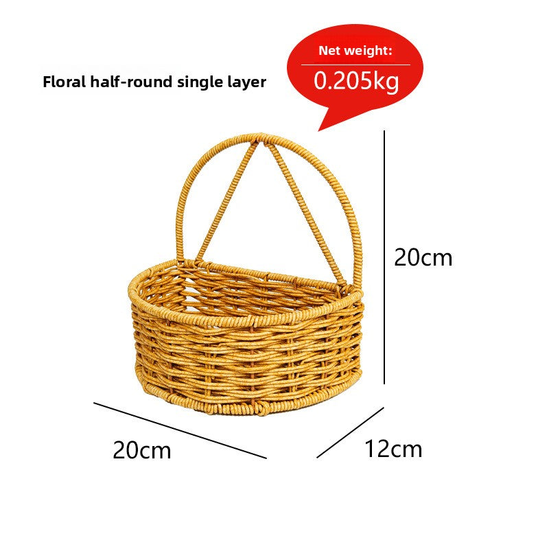 Wall Mount Storage Organizer Basket