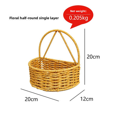 Wall Mount Storage Organizer Basket