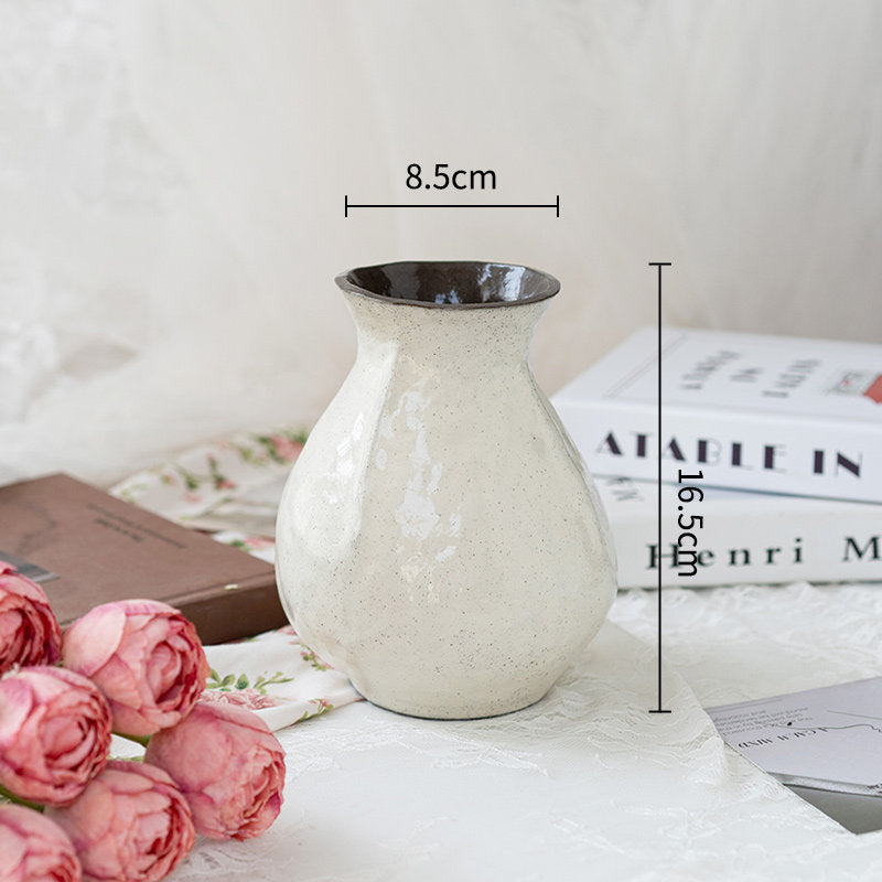 Ceramic Vase French Retro Floral Arrangement Home Decor