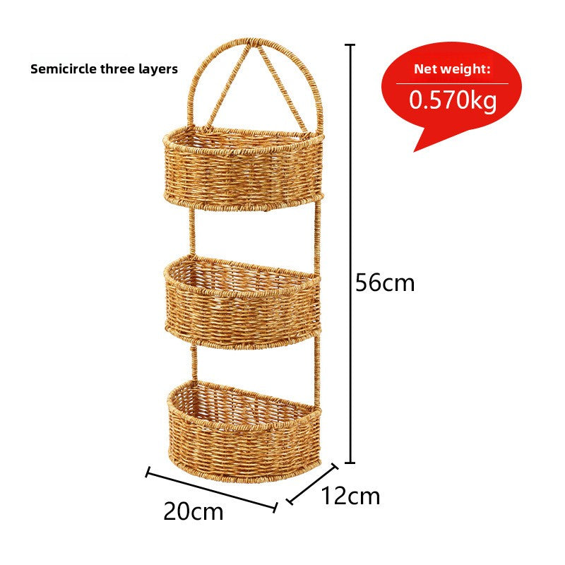 Wall Mount Storage Organizer Basket